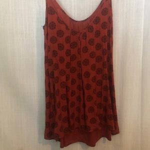 Forever 21 burnt orange mandala design dress